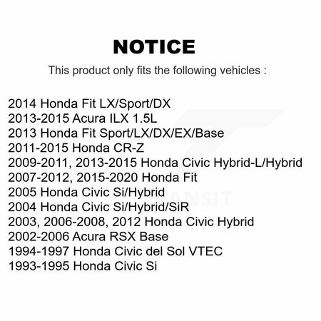 Cmx Front Ceramic Disc Brake Pads For Honda Civic Fit Acura RSX ILX CR-Z del Sol CMX-D948